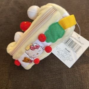 Vintage 2003 Sanrio Hello Kitty plush Shortcake coin purse NEW